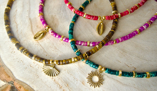 Collier heishi HILONA